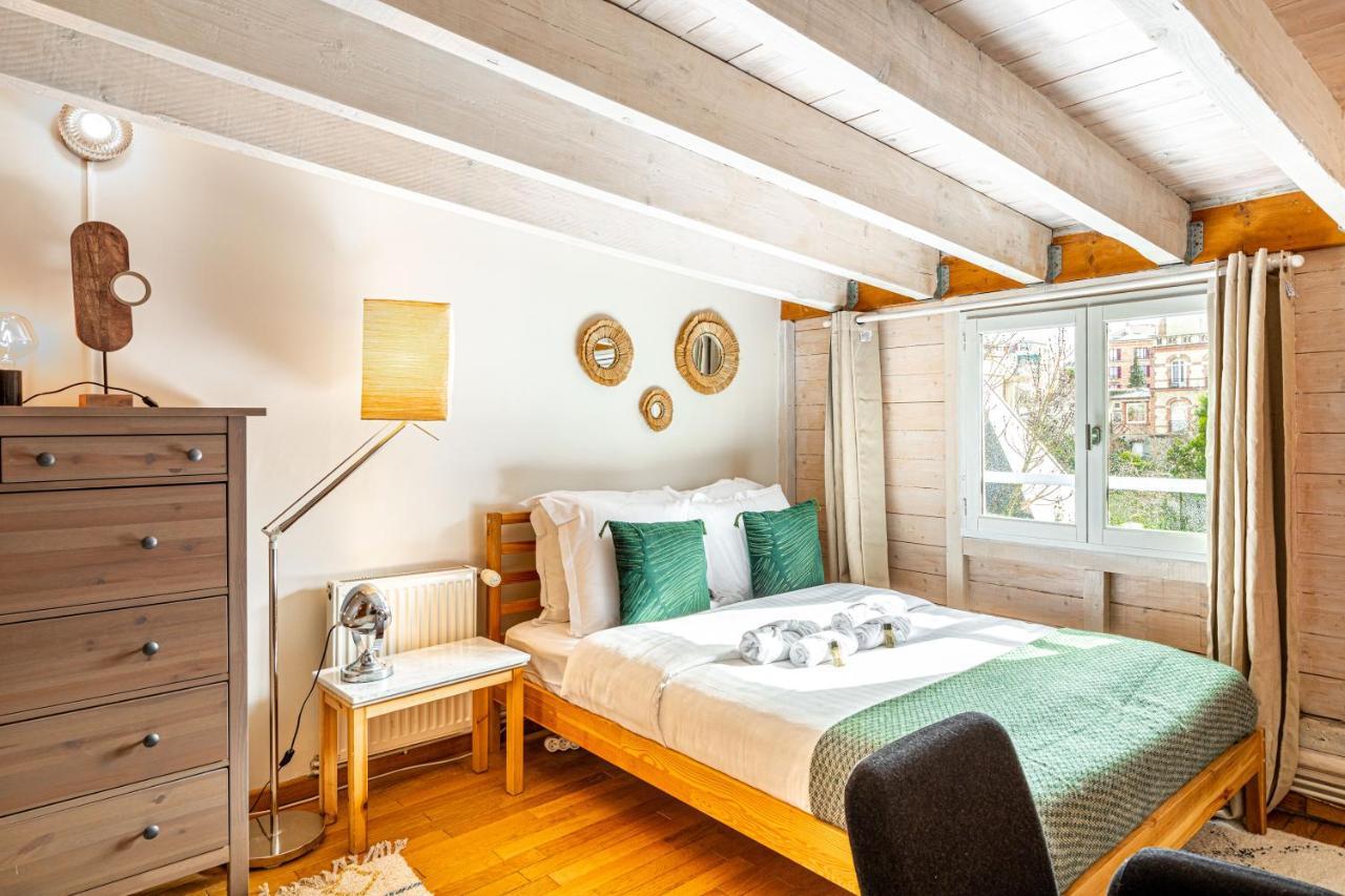 Art & Curiosity Cabinet Style Appartement With Paris View, Villa Des Ammonites 뫼동 외부 사진