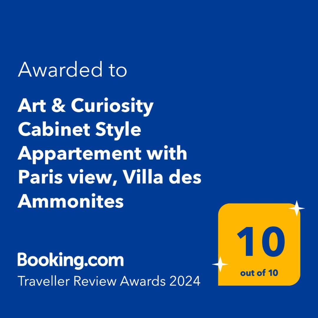 Art & Curiosity Cabinet Style Appartement With Paris View, Villa Des Ammonites 뫼동 외부 사진